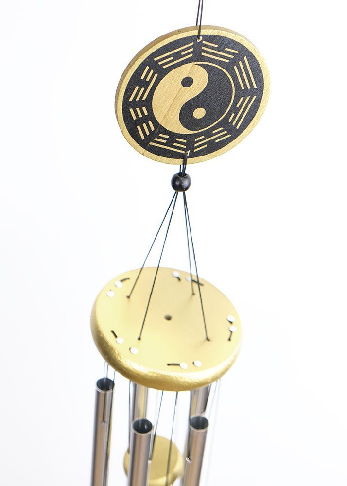 Музыка ветра "Инь-Ян" (5 трубок) сереб.