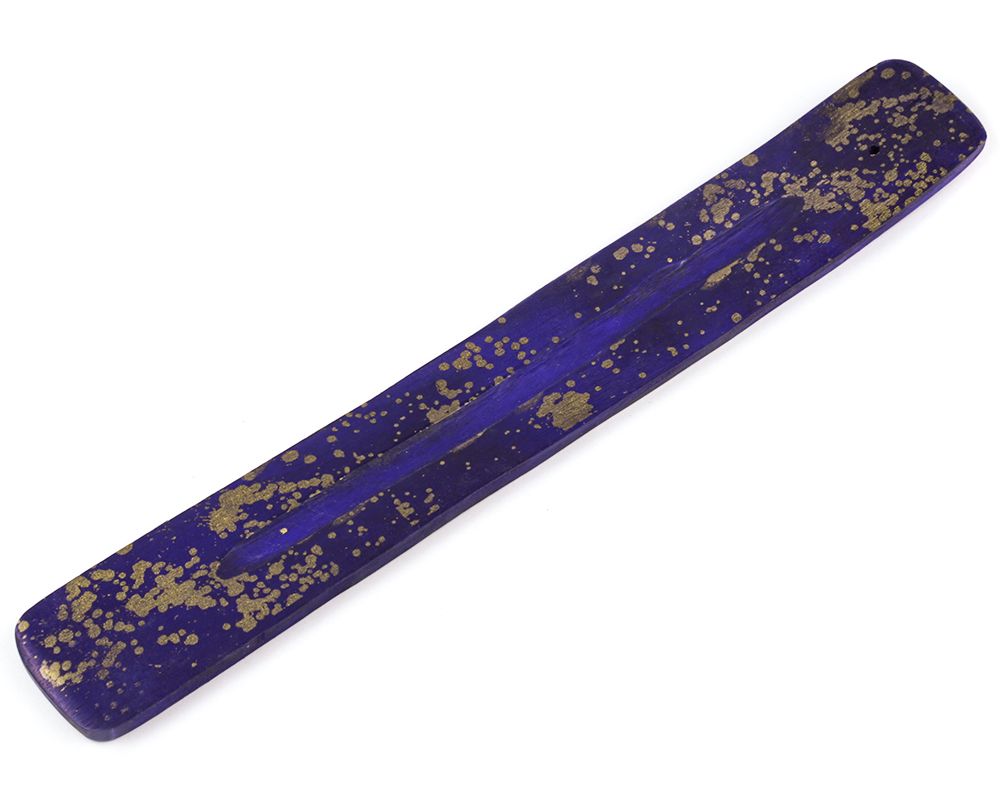 Подставка для благовоний "Золотой дождь" (лыжа) фиолетовая