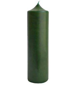 Свеча Алтарная 15 см (зеленая)