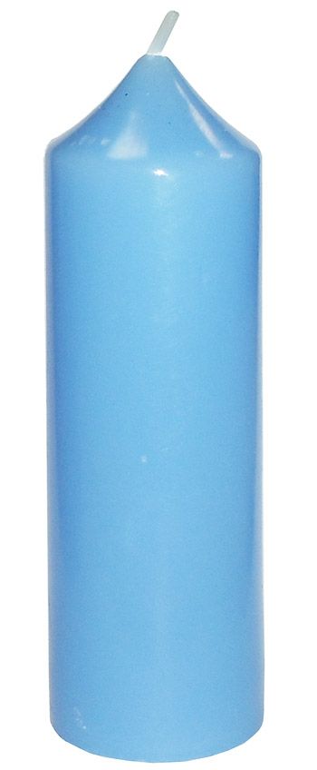 Свеча Алтарная 22 см (голубая)