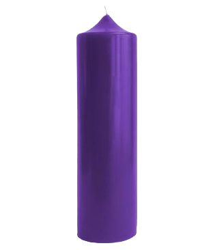 Свеча Алтарная 22 см (фиолетовая)