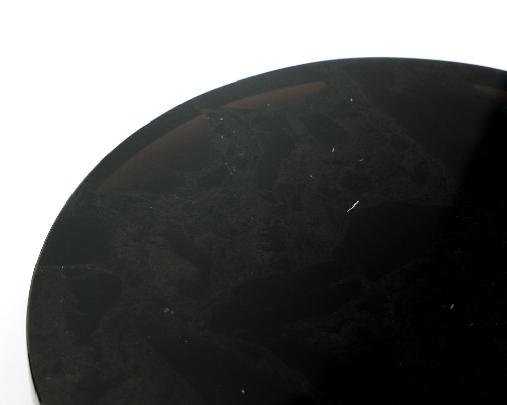 Зеркало магическое черное из Обсидиана (круглое) 16,7 см