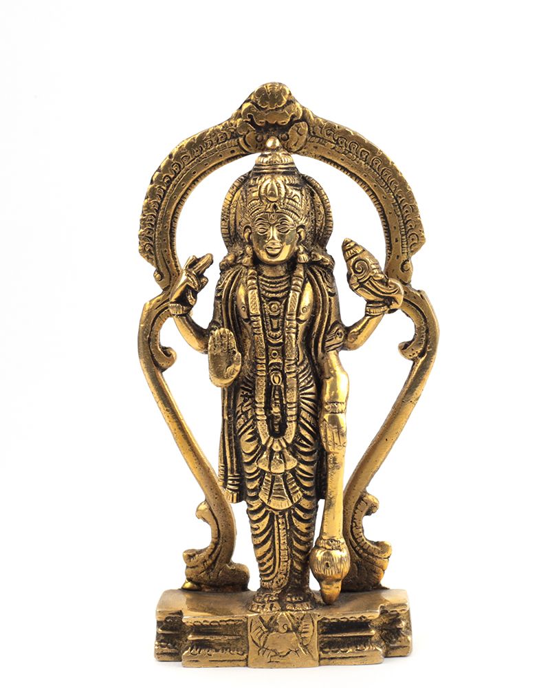 Статуя Вишну (16,5 см) бронзовая