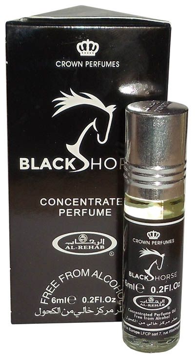 Арабские масла духи Black Horse (Al-Rehab)