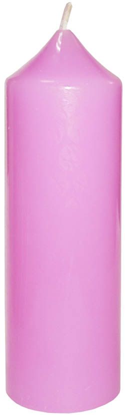 Свеча Алтарная 22 см (розовая)