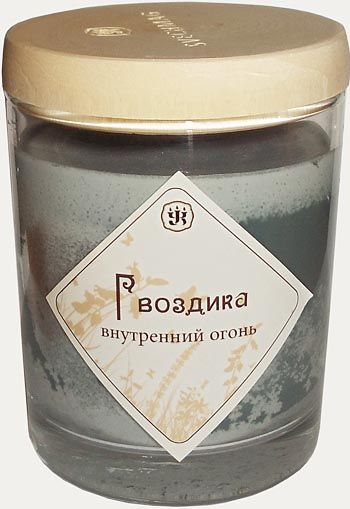 Ароматическая свеча с маслом Гвоздики