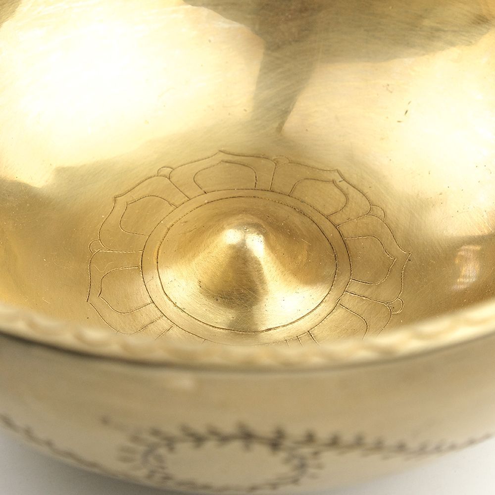 Тибетская чаша Лингам (24 см) поющая кованая