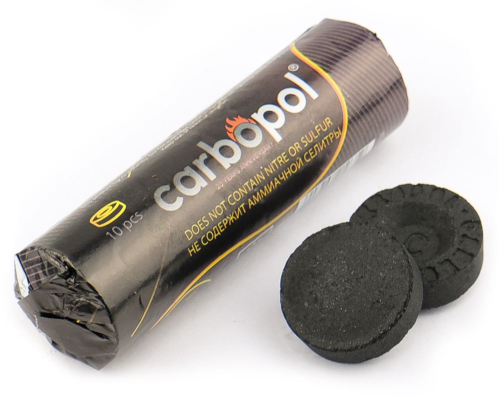 Уголь Carbopol 35 мм "Быстроразжигаемый" Карбопол