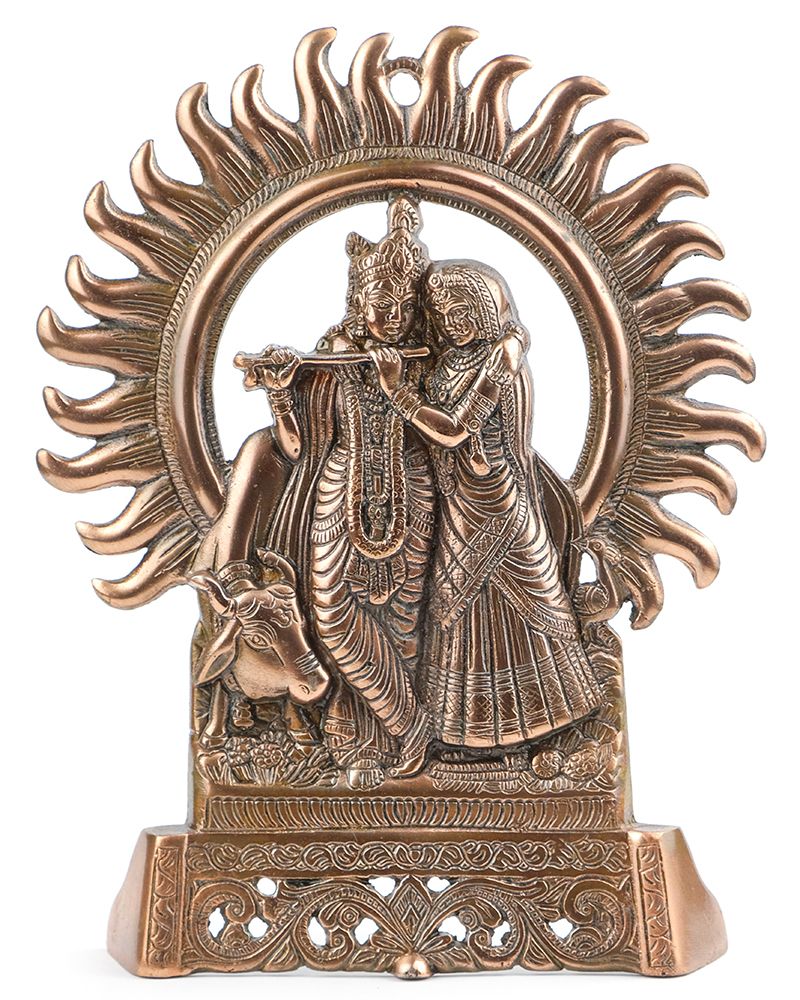 Кришна Радха (статуя-панно), 27 см