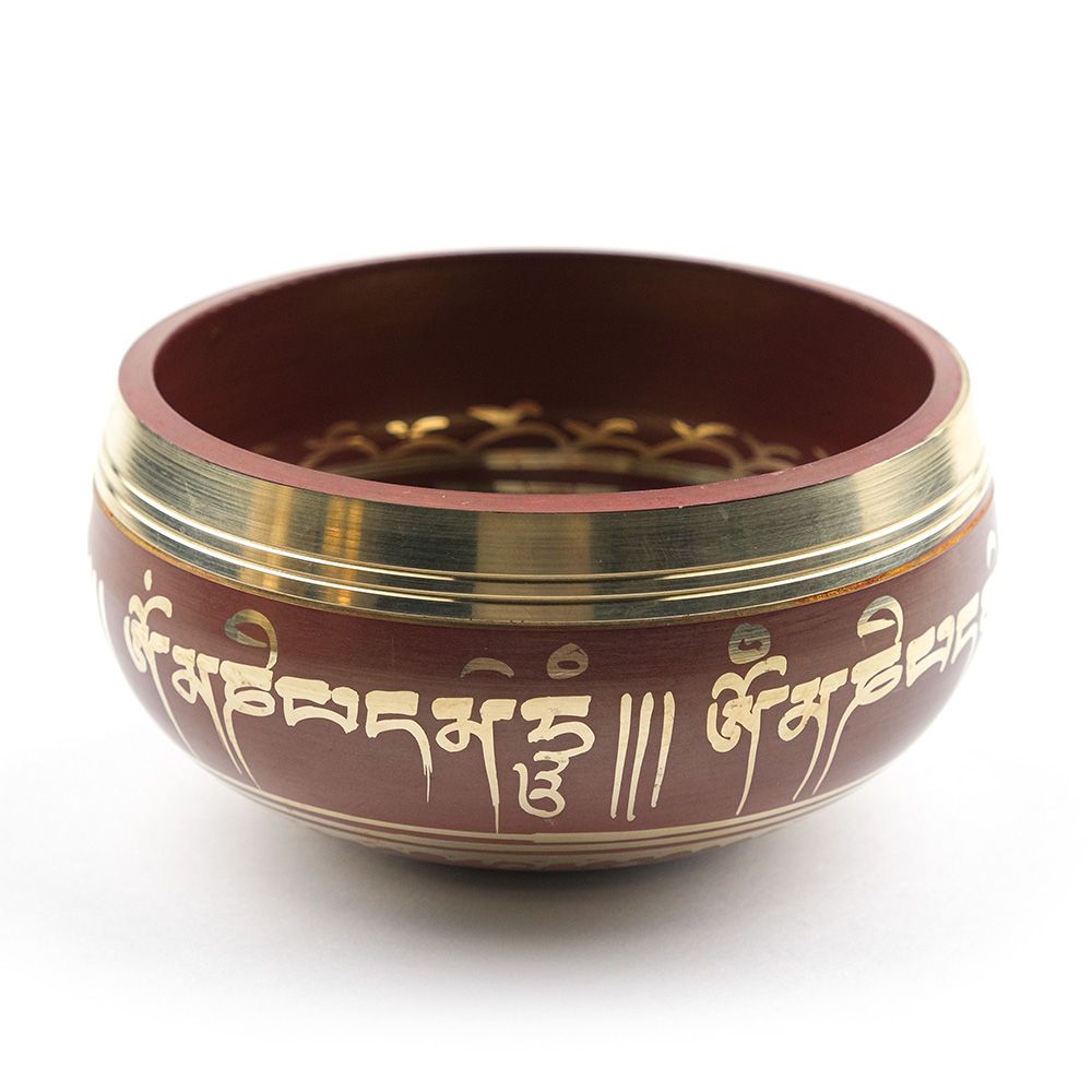 Поющая тибетская чаша Глаза Будды (10 см) литая