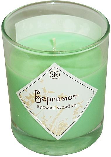 Ароматическая свеча с маслом Бергамота