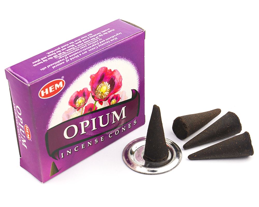 Благовония конусы Опиум (Opium) HEM