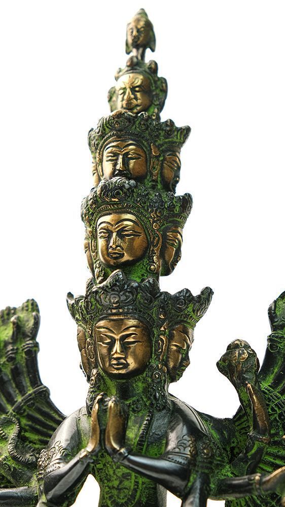 Статуя Авалокитешвара (Экадашамукха) (31 см) бронза