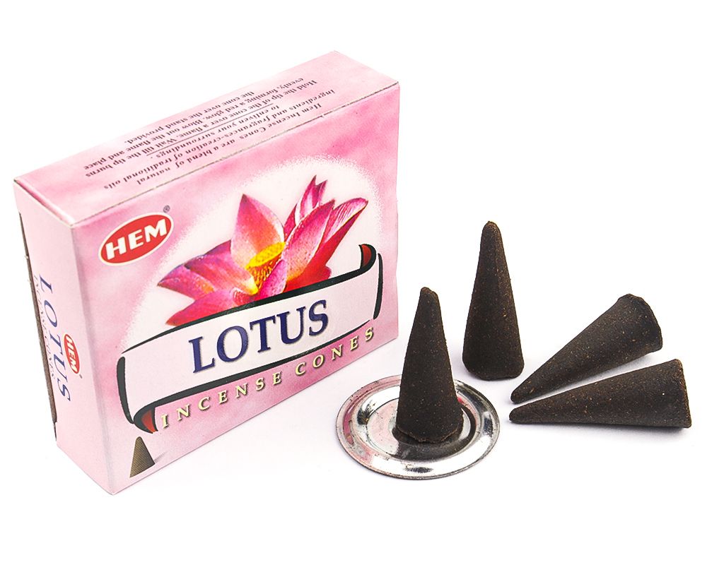 Благовония конусы Лотос (Lotus) HEM