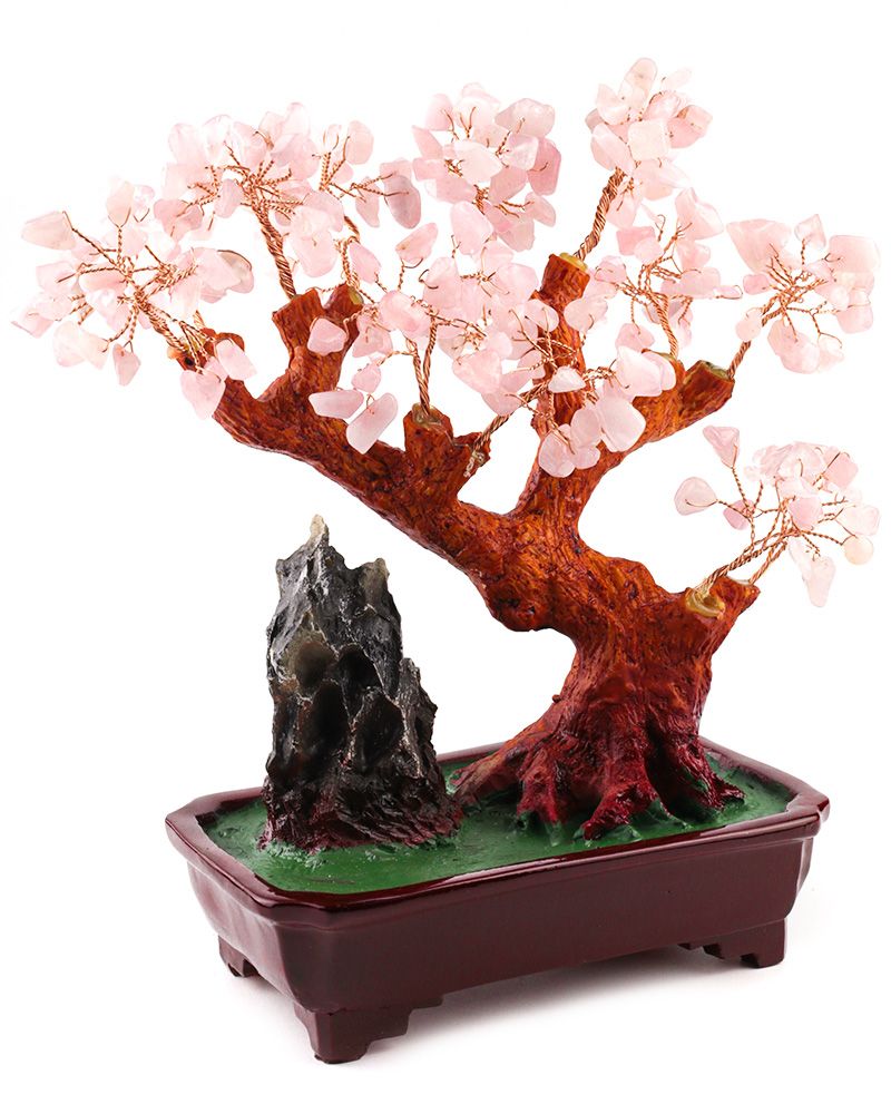 Дерево счастья (Розовый кварц) 24 см