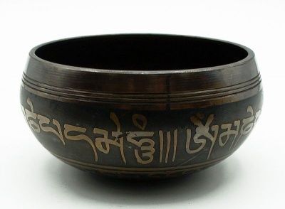 Тибетская поющая чаша Мантра (9 см) 6