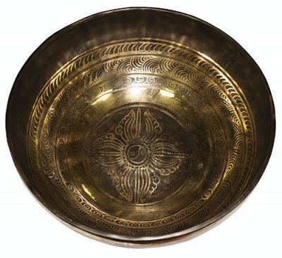 Поющая тибетская кованная чаша Ваджра (29,5 см)