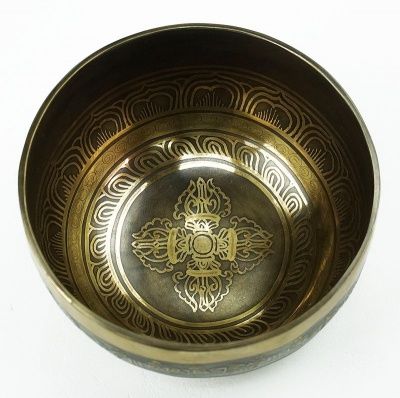 Тибетская чаша Ваджра (16 см) кованная