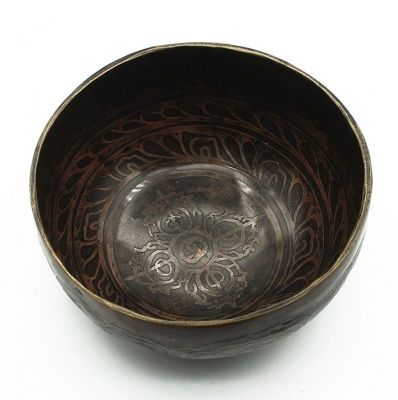 Тибетская чаша Ваджра (12,5 см) кованная