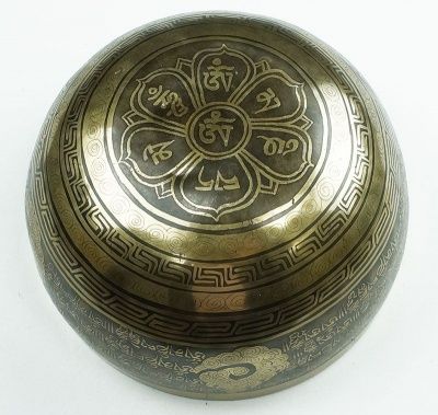 Поющая тибетская кованная чаша Ваджра (20 см)
