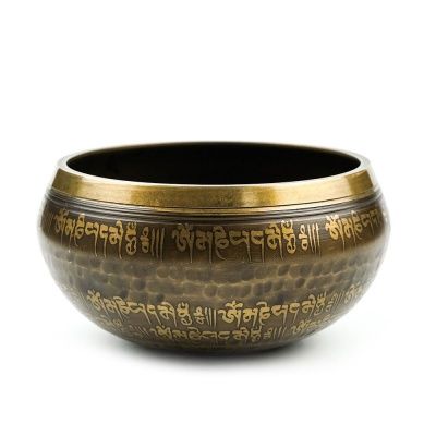 Поющая тибетская чаша Исцеление (15 см) полуковка