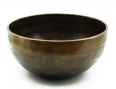 Тибетская чаша Мантры (14,5 см) кованная