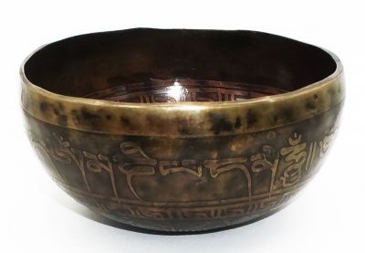 Тибетская чаша Третий глаз (15 см) кованная
