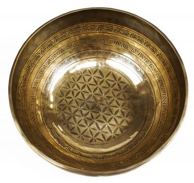 Тибетская чаша Янтра (30,5 см) кованная