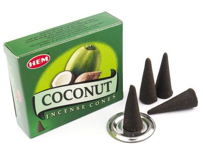 Благовония конусы Кокос (Coconut) НEM