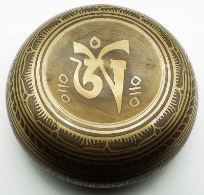 Тибетская поющая чаша Мандала (16 см)