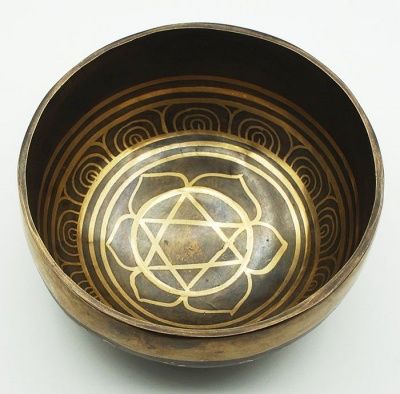Тибетская чаша Янтра (12 см) кованная