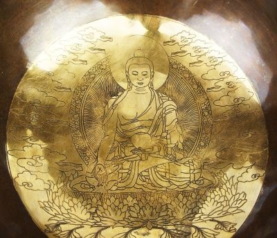 Тибетская чаша Будда (24,5 см) кованная