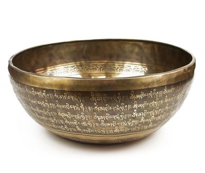 Тибетская чаша Янтра (30,5 см) кованная