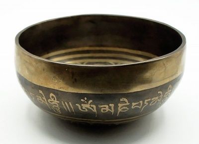 Тибетская чаша Янтра (12 см) кованная