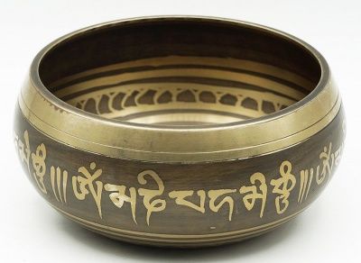 Тибетская поющая чаша Зеленая Тара (11,5 см)